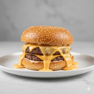 Hamburguesa Cheese Explosión +refresco + refresco