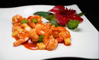 Gamberetti in salsa agrodolce