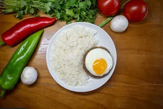 Бифштекс с рисом