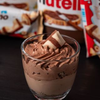 Mousse de Nutella y Kinder Bueno