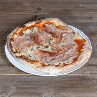 Funghi e prosciutto