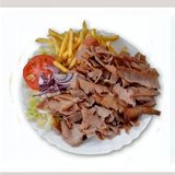 Plato  Kebab  Con Arroz