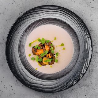 Supă de ciuperci cu ghebe