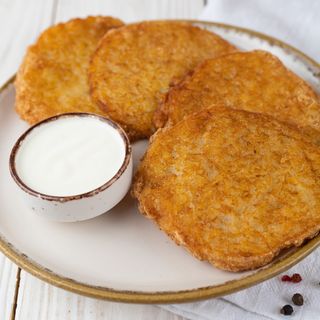 Дерунчики зі сметаною