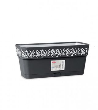 (211101) Saksija 30x13x12cm Gaia 88703 tamno siva