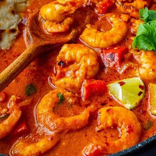 Camarão Tikka Massala ( prawn tikka masala