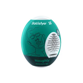 Самозмащувальний мастурбатор-яйце Satisfyer Masturbator Egg Naughty, одноразовий, не потребує змазки