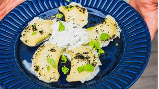 Pierogi ze szpinakiem