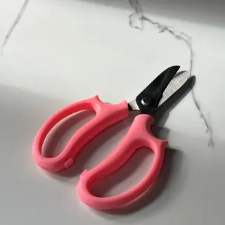 Секатор для квітів рожевий 