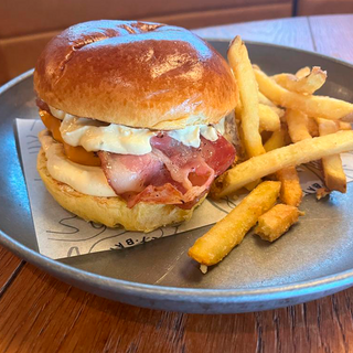 Old school bacon cheese burger