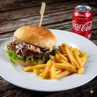 Menu Pulled Pork con patatine