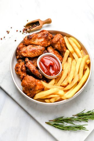 Menù wings ali di pollo fritto