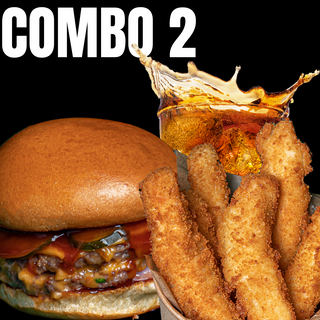 COMBO 2 (1 Double Trouble SMASH + Tenders x4 + boisson gratuite.)