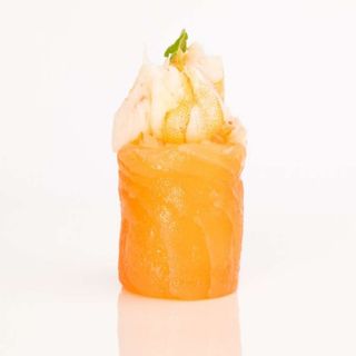 Bignè gamberi e salmone