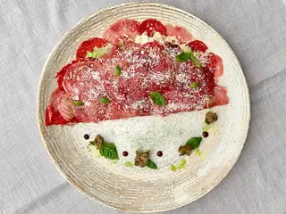 Карпачо surf & turf з яловичини і тунця (120/50/40g)