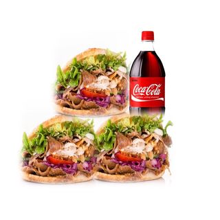 Menú De 3 pita Kebab