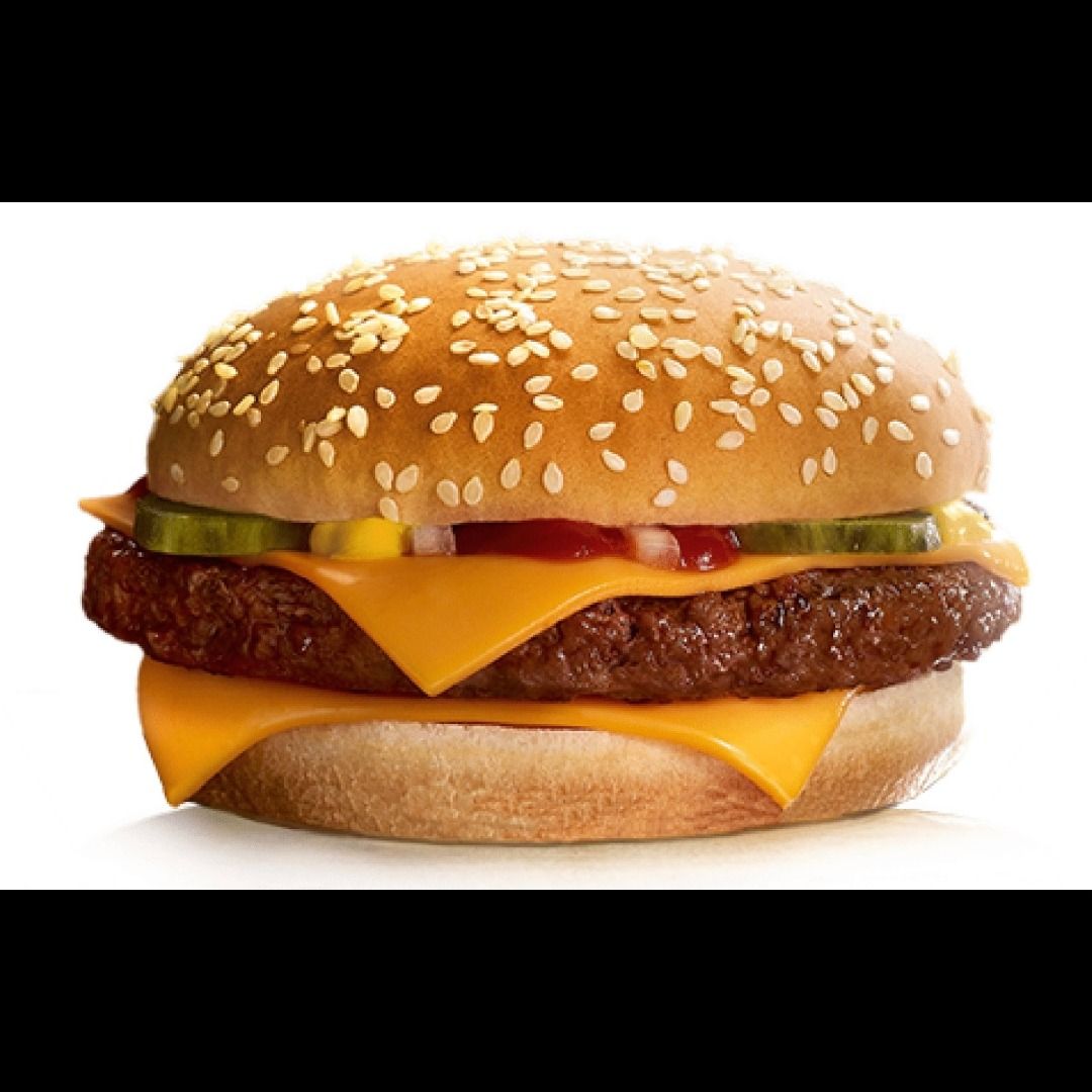 Hamburguesa mixta con doble de queso y pepinillios 