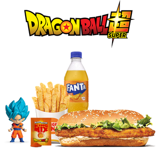 Menú Long Chicken® Super Saiyan Con Figura Grande