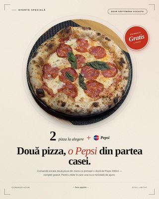 Meniu Pizza Promo.