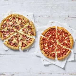 2 Pizzas Familiares