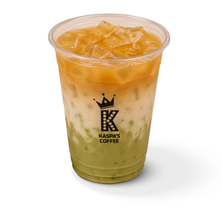 Iced Mango Cream Matcha Latte