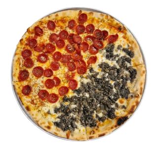 Pizza mitad y mitad 30cm