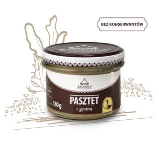 Pasztet z gęsiną w słoiku 180 g