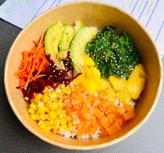 Poké Vegano de no Salmon