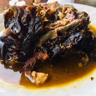 Dry fish pepper soup 