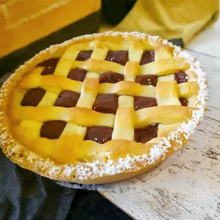 Pasta Flora De Chocolate Y Dulce De Leche