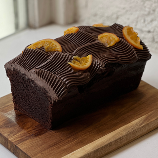 Budín de naranja y chocolate