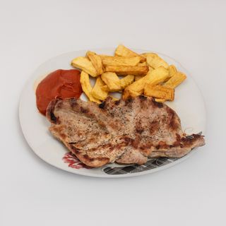 Свинска вратна пържола