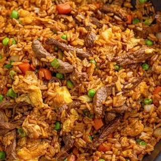 Pork Rice with Vegetables