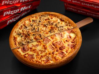 33 სმ კარბონარა/ქათმით და სოკოთი