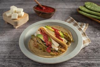 Taco De Nopal Con Queso 3 Ud.