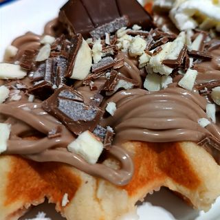 Gofre con crema Kinder