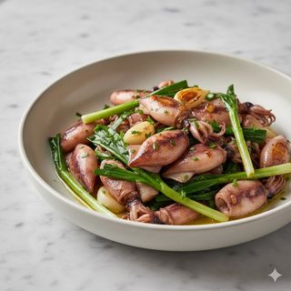 Ajo Tierno Con Chipirón