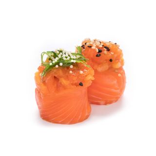 181 Salmon flowers - 2 pezzi