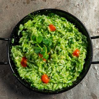 Orez  basmati cu spanac si usturoi 200 gr