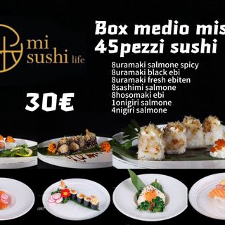 Box medio 2 Misto 45pz sushi