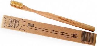 Bambusowa szczoteczka do zębów Mohani - naturalna, włosie średnie
