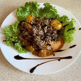 Салат Теплий з печінкою (200г)