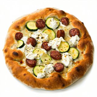 Salsiccia e stracciatella normale