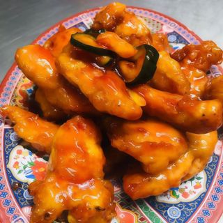 Pollo estilo agridulce (salsa aparte)