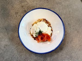 Дерун з карпатською фореллю та яйцем (370g)