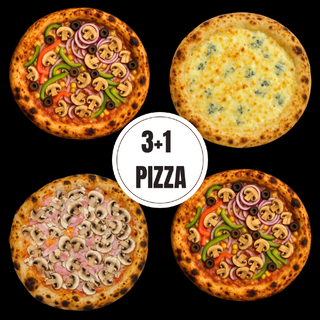 PIZZA 3+1- VEGGIE FRIENDLY