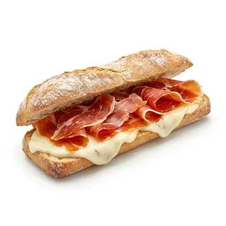 Bocadillo De Jamón Serrano Y Queso Havarti