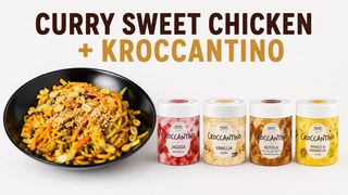 Curry sweet piletina + Sladoled Krokantino po izboru