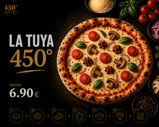 Diseña tu Pizza 450°