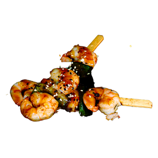 Kushiyaki de Gambas, 2 Piezas